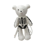 Maxbell Skeleton Bear Backpack Gothic Shoulder Bag for Travel Shopping