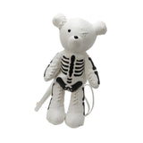 Maxbell Skeleton Bear Backpack Gothic Shoulder Bag for Travel Shopping