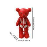 Maxbell Skeleton Bear Backpack Gothic Shoulder Bag for Travel Shopping