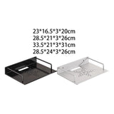 Maxbell Wall Mount Projector Shelf Bracket Router Wall Mount for DVD Player Bathroom 23x16.5cm Black