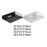 Maxbell Wall Mount Projector Shelf Bracket Router Wall Mount for DVD Player Bathroom 23x16.5cm Black