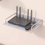 Maxbell Wall Mount Projector Shelf Bracket Router Wall Mount for DVD Player Bathroom 23x16.5cm Silver