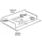 Maxbell Wall Mount Projector Shelf Bracket Router Wall Mount for DVD Player Bathroom 23x16.5cm Silver