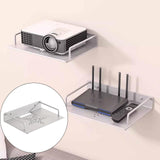 Maxbell Wall Mount Projector Shelf Bracket Router Wall Mount for DVD Player Bathroom 28.5x21cm Silver
