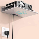 Maxbell Wall Mount Projector Shelf Bracket Router Wall Mount for DVD Player Bathroom 28.5x21cm Silver