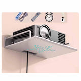 Maxbell Wall Mount Projector Shelf Bracket Router Wall Mount for DVD Player Bathroom 28.5x21cm Silver