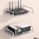 Maxbell Wall Mount Projector Shelf Bracket Router Wall Mount for DVD Player Bathroom 33.5x21cm Silver