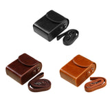 Maxbell Camera Case Stylish PU Leather Waterproof Small Lightweight Camera Sling Bag Black