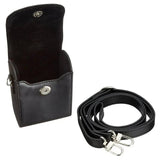 Maxbell Camera Case Stylish PU Leather Waterproof Small Lightweight Camera Sling Bag Black