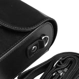 Maxbell Camera Case Stylish PU Leather Waterproof Small Lightweight Camera Sling Bag Black