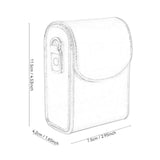 Maxbell Camera Case Stylish PU Leather Waterproof Small Lightweight Camera Sling Bag Coffee