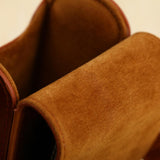 Maxbell Camera Case Stylish PU Leather Waterproof Small Lightweight Camera Sling Bag Brown