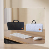 Maxbell Mechanical Keyboard Case Handbag Keyboard Storage Bag for Travel Office Home Black