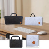 Maxbell Mechanical Keyboard Case Handbag Keyboard Storage Bag for Travel Office Home Black