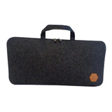 Maxbell Mechanical Keyboard Case Handbag Keyboard Storage Bag for Travel Office Home Black