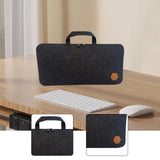 Maxbell Mechanical Keyboard Case Handbag Keyboard Storage Bag for Travel Office Home Black