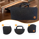 Maxbell Mechanical Keyboard Case Handbag Keyboard Storage Bag for Travel Office Home Black