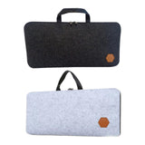 Maxbell Mechanical Keyboard Case Handbag Keyboard Storage Bag for Travel Office Home Black