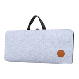 Maxbell Mechanical Keyboard Case Handbag Keyboard Storage Bag for Travel Office Home Gray