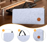 Maxbell Mechanical Keyboard Case Handbag Keyboard Storage Bag for Travel Office Home Gray