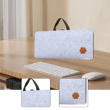 Maxbell Mechanical Keyboard Case Handbag Keyboard Storage Bag for Travel Office Home Gray
