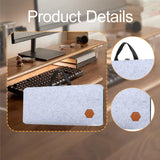 Maxbell Mechanical Keyboard Case Handbag Keyboard Storage Bag for Travel Office Home Gray