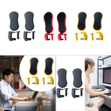 Maxbell 2 Pieces Arm Rest for Desk Gifts Ergonomics Desk Extender for Mouse Home Use Black