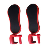 Maxbell 2 Pieces Arm Rest for Desk Gifts Ergonomics Desk Extender for Mouse Home Use Red