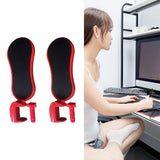 Maxbell 2 Pieces Arm Rest for Desk Gifts Ergonomics Desk Extender for Mouse Home Use Red