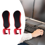 Maxbell 2 Pieces Arm Rest for Desk Gifts Ergonomics Desk Extender for Mouse Home Use Red