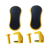 Maxbell 2 Pieces Arm Rest for Desk Gifts Ergonomics Desk Extender for Mouse Home Use Yellow