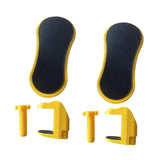 Maxbell 2 Pieces Arm Rest for Desk Gifts Ergonomics Desk Extender for Mouse Home Use Yellow