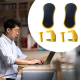 Maxbell 2 Pieces Arm Rest for Desk Gifts Ergonomics Desk Extender for Mouse Home Use Yellow