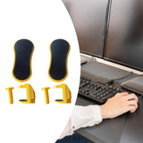 Maxbell 2 Pieces Arm Rest for Desk Gifts Ergonomics Desk Extender for Mouse Home Use Yellow