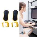 Maxbell 2 Pieces Arm Rest for Desk Gifts Ergonomics Desk Extender for Mouse Home Use Yellow