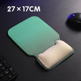 Maxbell Ergonomic Mouse Pad Decor Comfortable with Wrist Rest for Home Laptop Office Green