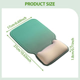 Maxbell Ergonomic Mouse Pad Decor Comfortable with Wrist Rest for Home Laptop Office Green