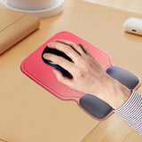 Maxbell Ergonomic Mouse Pad Decor Comfortable with Wrist Rest for Home Laptop Office Red