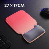 Maxbell Ergonomic Mouse Pad Decor Comfortable with Wrist Rest for Home Laptop Office Red