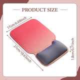 Maxbell Ergonomic Mouse Pad Decor Comfortable with Wrist Rest for Home Laptop Office Red