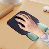 Maxbell Ergonomic Mouse Pad Decor Comfortable with Wrist Rest for Home Laptop Office Blue