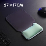 Maxbell Ergonomic Mouse Pad Decor Comfortable with Wrist Rest for Home Laptop Office Blue