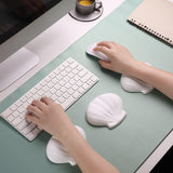 Maxbell Silicone Mouse Wrist Rest Computer Mouse Wrist Support Pad for Gaming Laptop White
