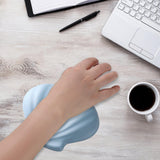 Maxbell Silicone Mouse Wrist Rest Computer Mouse Wrist Support Pad for Gaming Laptop Blue