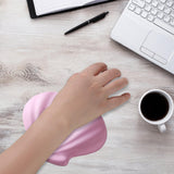 Maxbell Silicone Mouse Wrist Rest Computer Mouse Wrist Support Pad for Gaming Laptop Pink