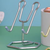 Maxbell Phone Holder Metal Wire Gift Sturdy Cellphone Mount for Travel Bedroom Table Silver