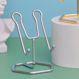 Maxbell Phone Holder Metal Wire Gift Sturdy Cellphone Mount for Travel Bedroom Table Silver