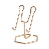 Maxbell Phone Holder Metal Wire Gift Sturdy Cellphone Mount for Travel Bedroom Table Gold