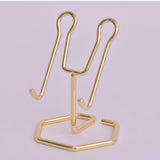 Maxbell Phone Holder Metal Wire Gift Sturdy Cellphone Mount for Travel Bedroom Table Gold