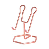 Maxbell Phone Holder Metal Wire Gift Sturdy Cellphone Mount for Travel Bedroom Table Rose Gold